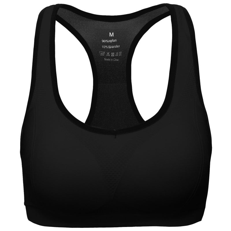 Mirity Women Racerback Sports Bras - High Impact Workout Gym Activewear Bra,Black*3,2XL Fit 38DD 40DD 42C 42D 42DD - Image 4